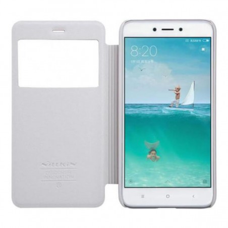 Funda con ventana blanca para Xiaomi Redmi 4X