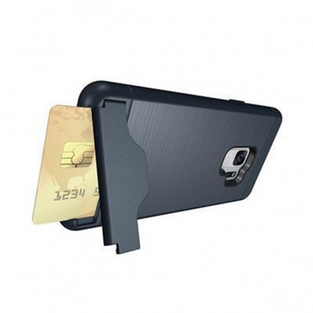Carcasa con tarjetero y soporte para Samsung Galaxy S9 G960 TURQUOISE
