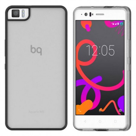 Funda Gummy para BQ Aquaris M4.5 Negro