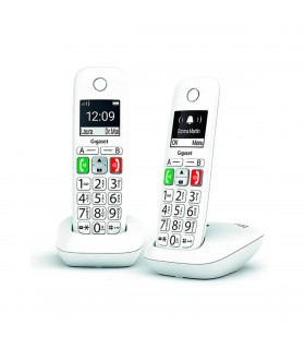 Teléfono Inalámbrico DECT Gigaset E290 DUO Blanco