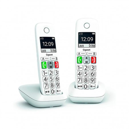Teléfono Inalámbrico DECT Gigaset E290 DUO Blanco