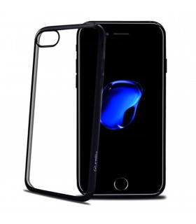 Funda de silicona para iPhone 7 Plus negra transparente
