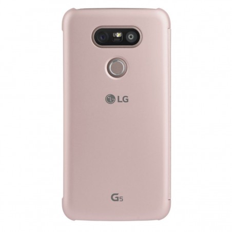 Funda con ventana para LG G5 y G5 SE rosa