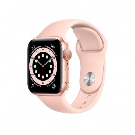 Apple Watch Series 6 (GPS + Cellular), 40mm Aluminio Oro y correa deportiva Rosa Arena