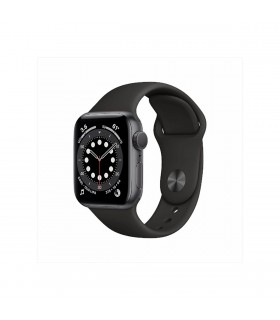 Apple Watch Series 6 (GPS), 40mm Aluminio Gris Espacial y correa deportiva Negra